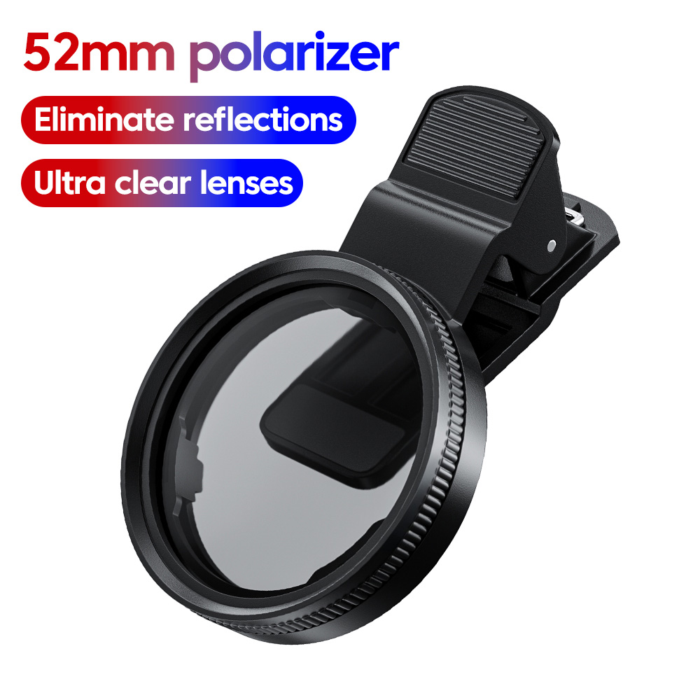 Lens Camera Clip - Kit de filtro CPL/UV con clip