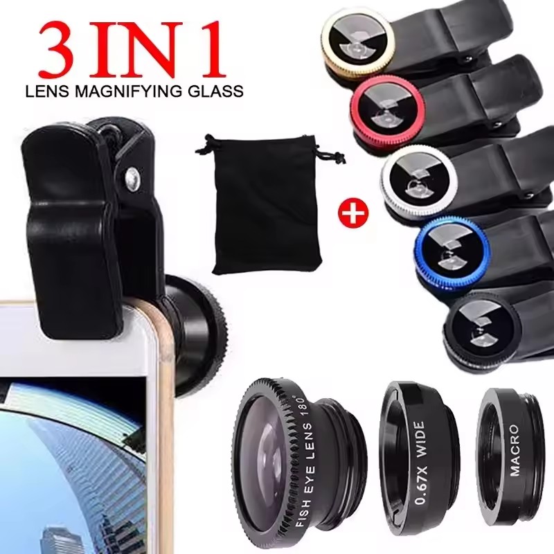 Lens Camera Clip - Lente de teléfono 3 en 1