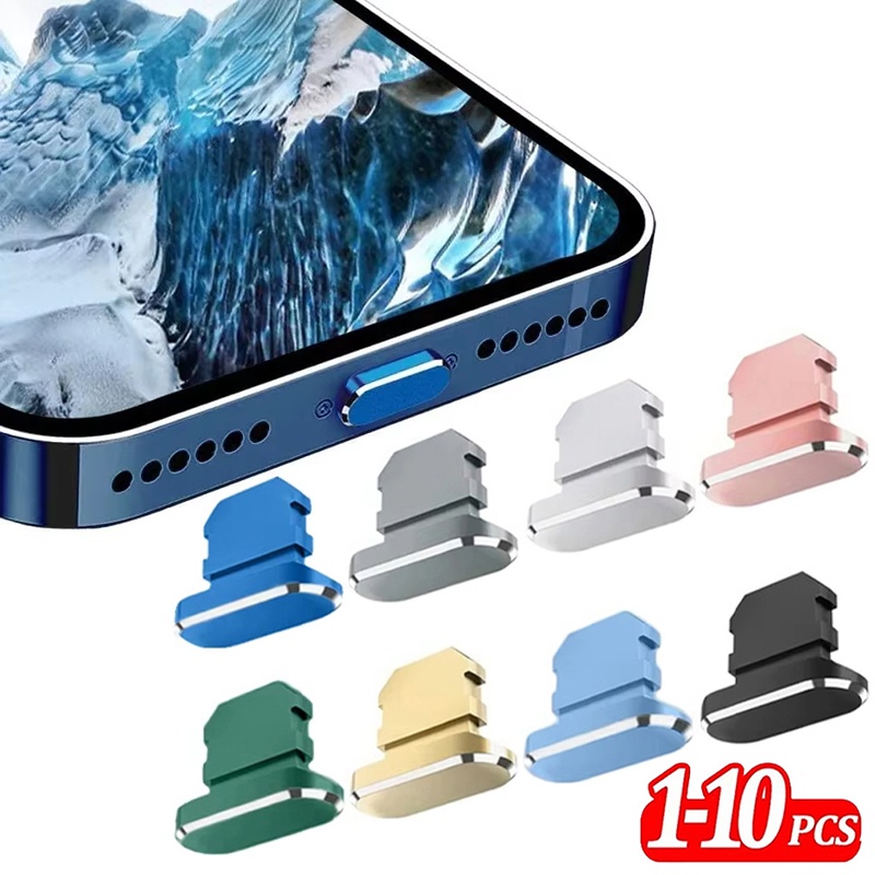 Phone Accessories Unique - Tapón antipolvo de Metal para puerto