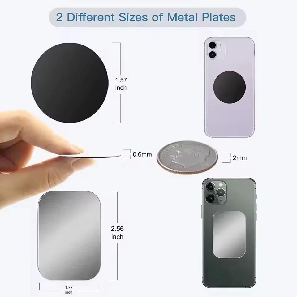 5/10 piezas Placa Metálica Mag - Phone Accessories Holder Car reseña y precio