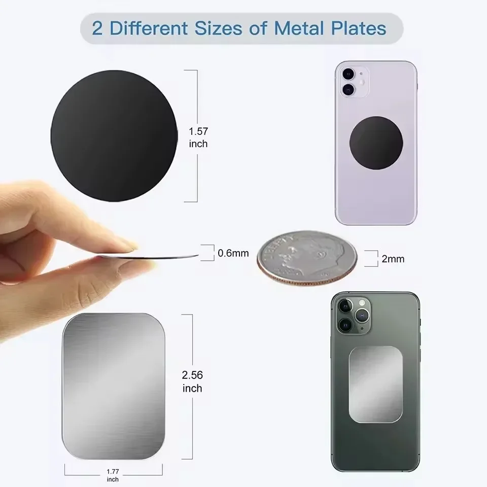 5/10 piezas Placa Metálica Mag - Phone Accessories Holder Car reseña y precio