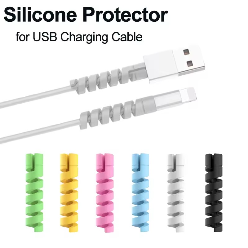 Protector de cables de silicon - Phone Accessories Charger reseña y precio