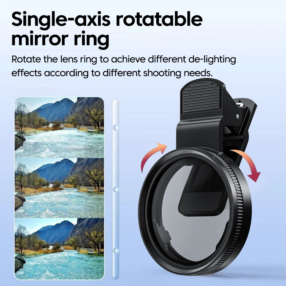 Kit de filtro CPL/UV con clip  - Lens Camera Clip reseña y precio