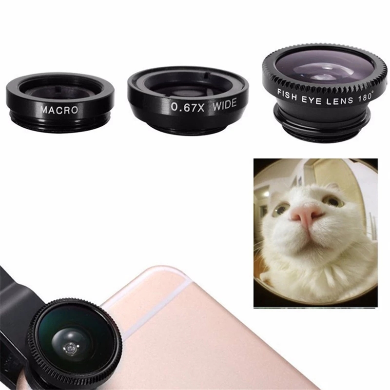Lente de cámara micro gran ang - Lens Camera Clip reseña y precio