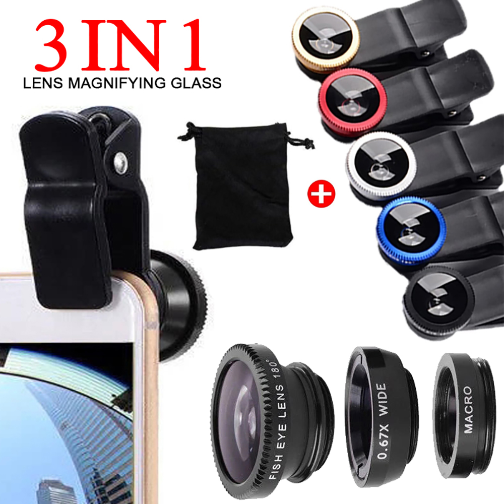 3 en 1 180 °   Lente de cámara - Lens Camera Clip reseña y precio